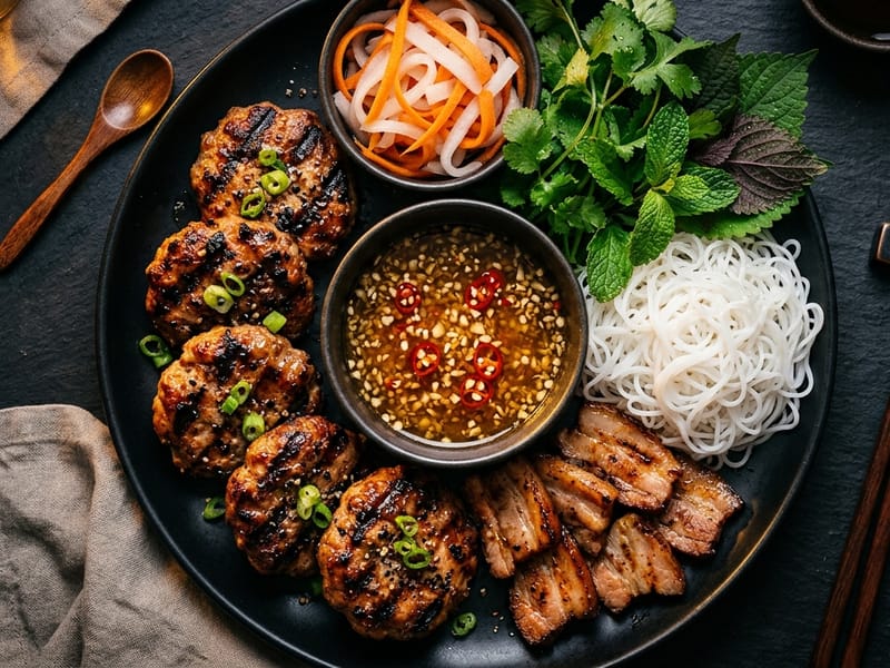 Bún Chả (Vermicelli di Maiale)