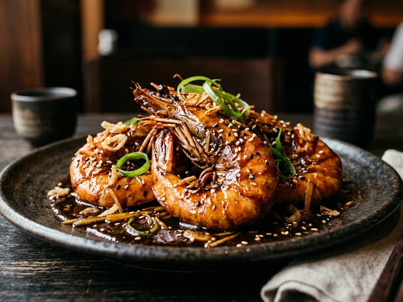 Soy Sauce Prawns