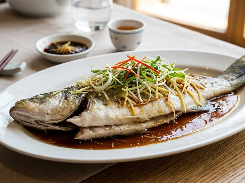 Pescado al Vapor Cantonés