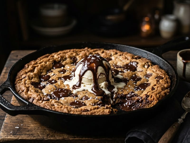 Warm Chocolate Chip Cookie Skillet