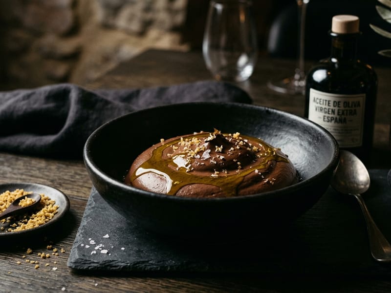 Chocolate & Olive Oil Mousse