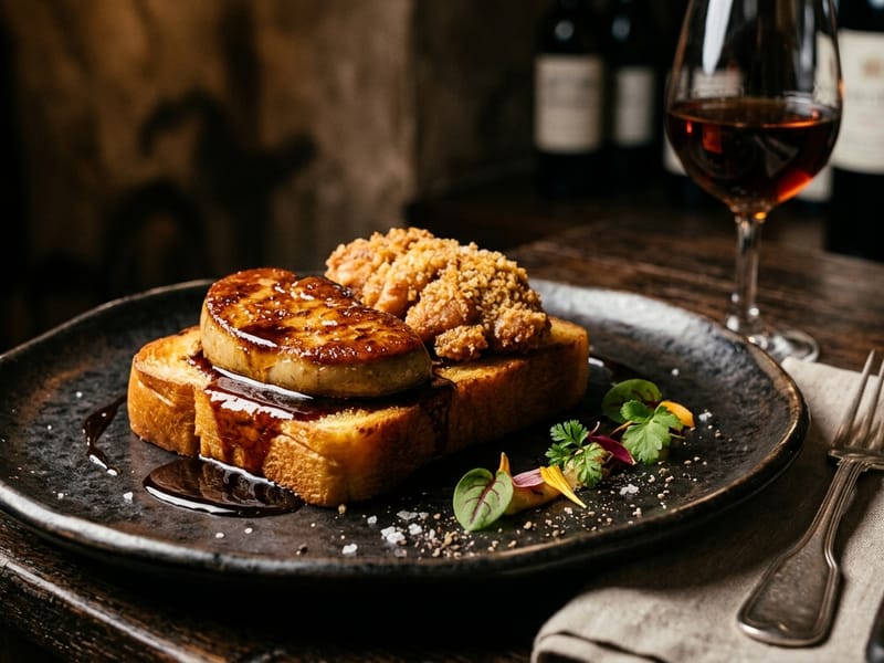 Foie Gras με Γλυκόκρεας & Pedro Ximénez