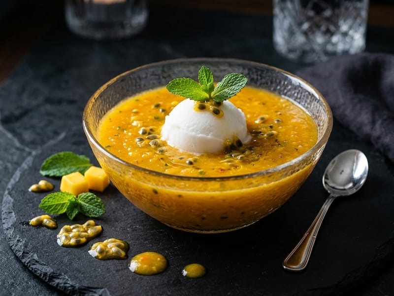 Mango & Passion Fruit Gazpacho
