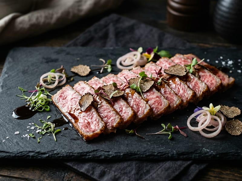 Wagyu Beef Tataki with Truffle Soy