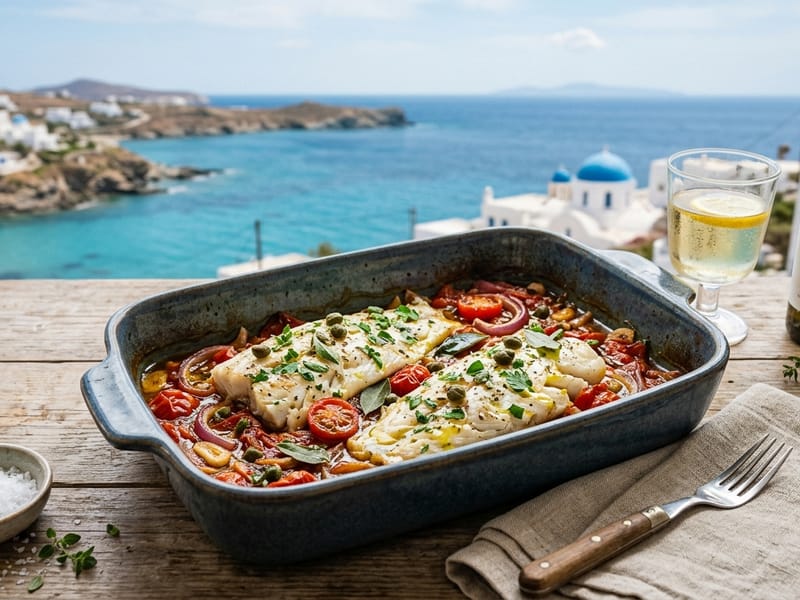 Psari Plaki (Greek Baked Fish)
