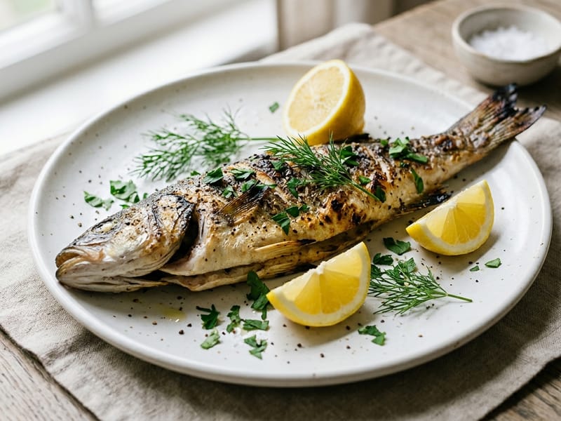Seafood Specialties (Grilled Levrek)