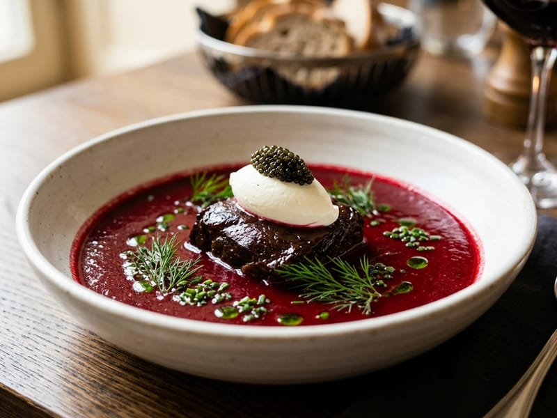 Μπορς με Μπράτσο Wagyu