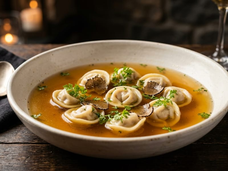 Pelmeni with Duck & Foie Gras
