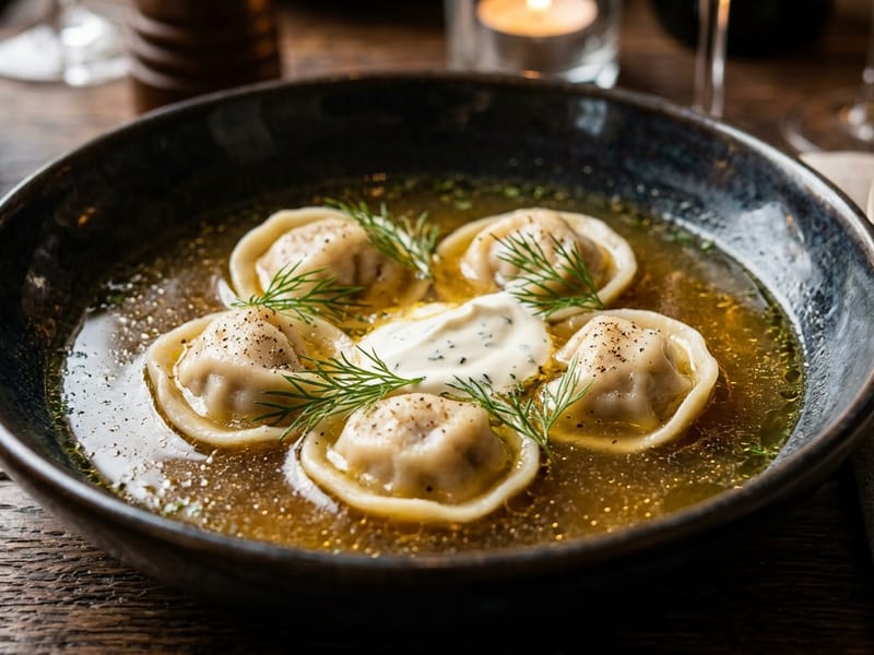 Pelmeni with Wild Boar & Foie Gras