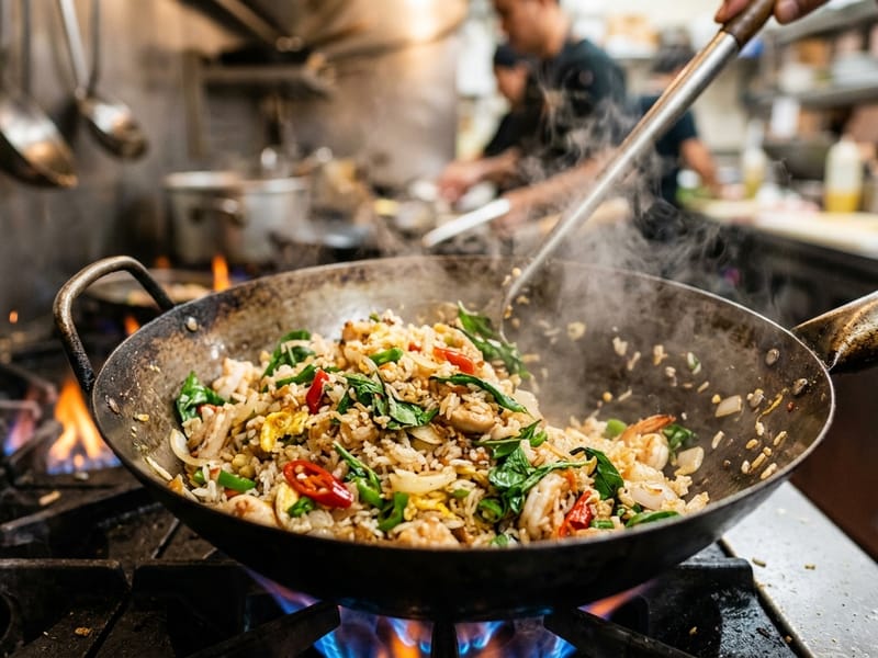 Khao Pad (Riso Fritto Tailandese)