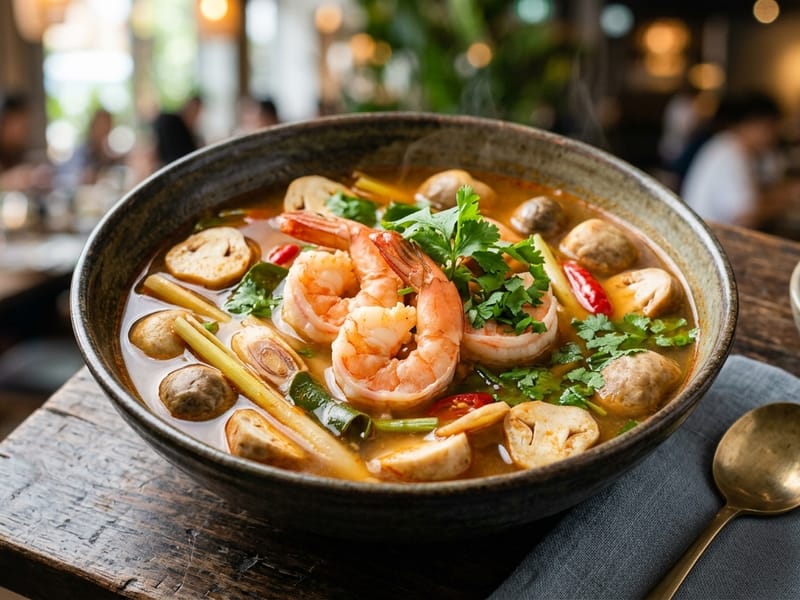 Tom Yum con Gambas