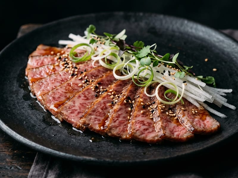 Wagyu Tataki or Carpaccio
